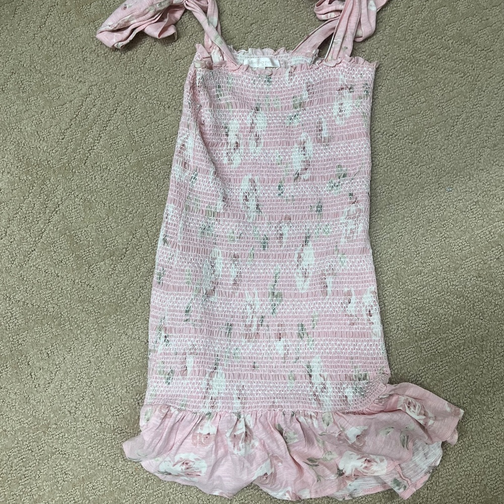 Love shack Fancy pink summer dress